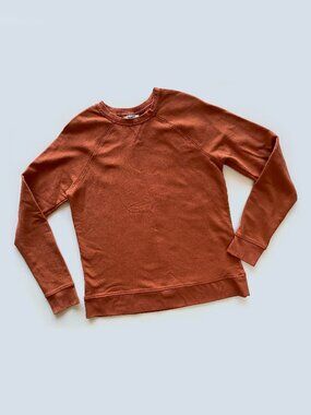Duluth Trading Co Size S Crewneck Sweatshirt Rust Brown Pullover Unisex